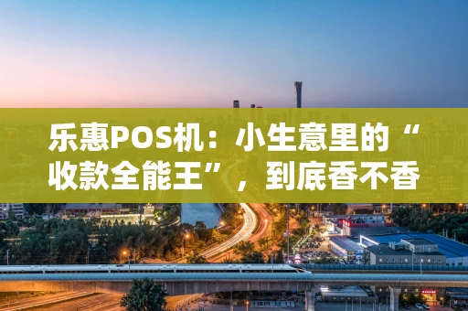 乐惠POS机：小生意里的“收款全能王”，到底香不香？