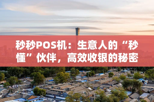 秒秒POS机：生意人的“秒懂”伙伴，高效收银的秘密武器