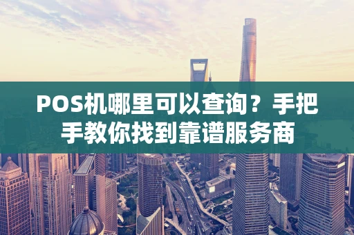 POS机哪里可以查询？手把手教你找到靠谱服务商