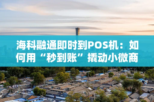 海科融通即时到POS机：如何用“秒到账”撬动小微商户的资金效率？