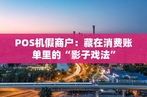 POS机假商户：藏在消费账单里的“影子戏法”