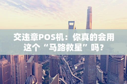 交违章POS机：你真的会用这个“马路救星”吗？