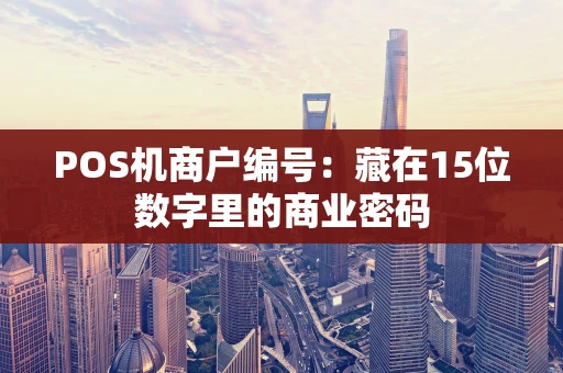 POS机商户编号：藏在15位数字里的商业密码