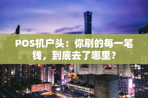 POS机户头：你刷的每一笔钱，到底去了哪里？
