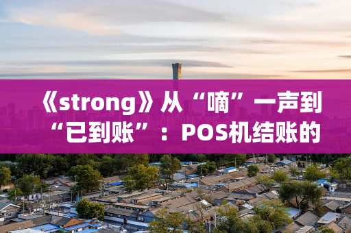《strong》从“嘀”一声到“已到账”：POS机结账的现代商业密码《strong》