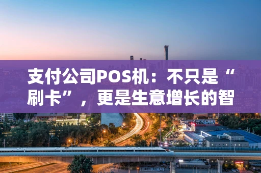 支付公司POS机：不只是“刷卡”，更是生意增长的智能伙伴