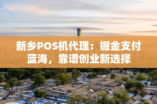新乡POS机代理：掘金支付蓝海，靠谱创业新选择