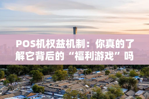 POS机权益机制：你真的了解它背后的“福利游戏”吗？