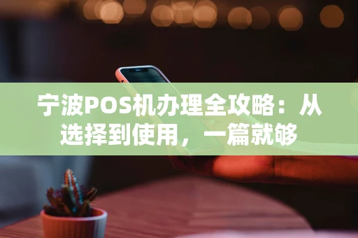 宁波POS机办理全攻略：从选择到使用，一篇就够