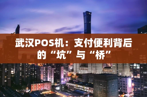 武汉POS机：支付便利背后的“坑”与“桥”