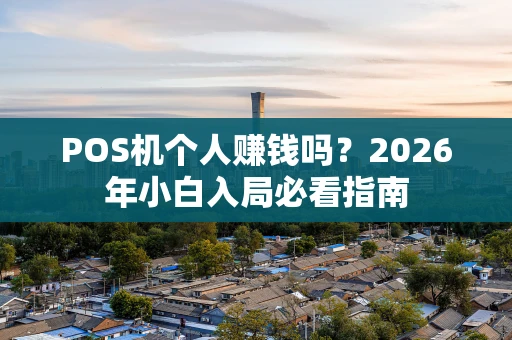 POS机个人赚钱吗？2026年小白入局必看指南