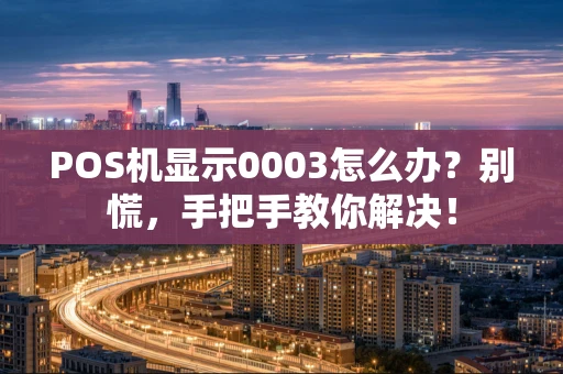 POS机显示0003怎么办？别慌，手把手教你解决！