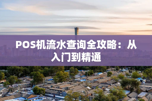 POS机流水查询全攻略:从入门到精通 POS机流水查询全攻略:从入门到精通